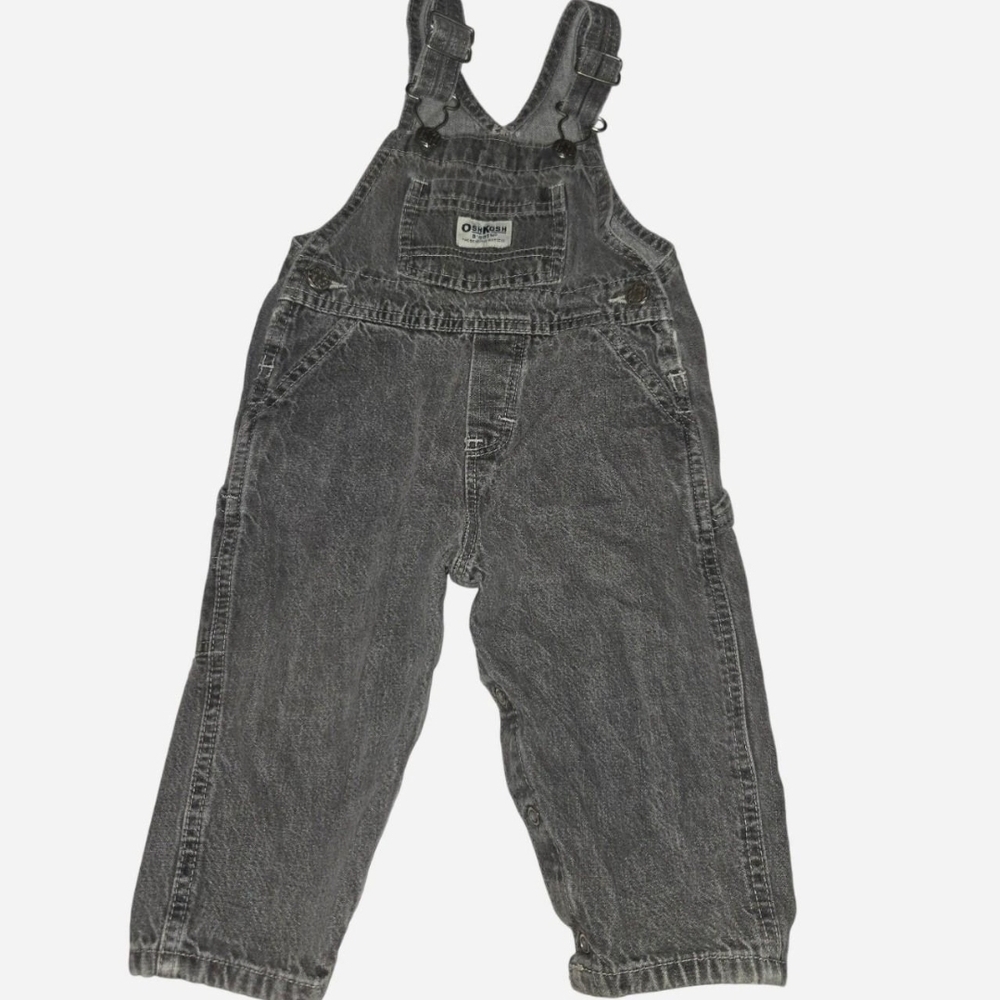 Vintage Classic OshKosh B'gosh Charcoal Kids Overalls (18 mos)